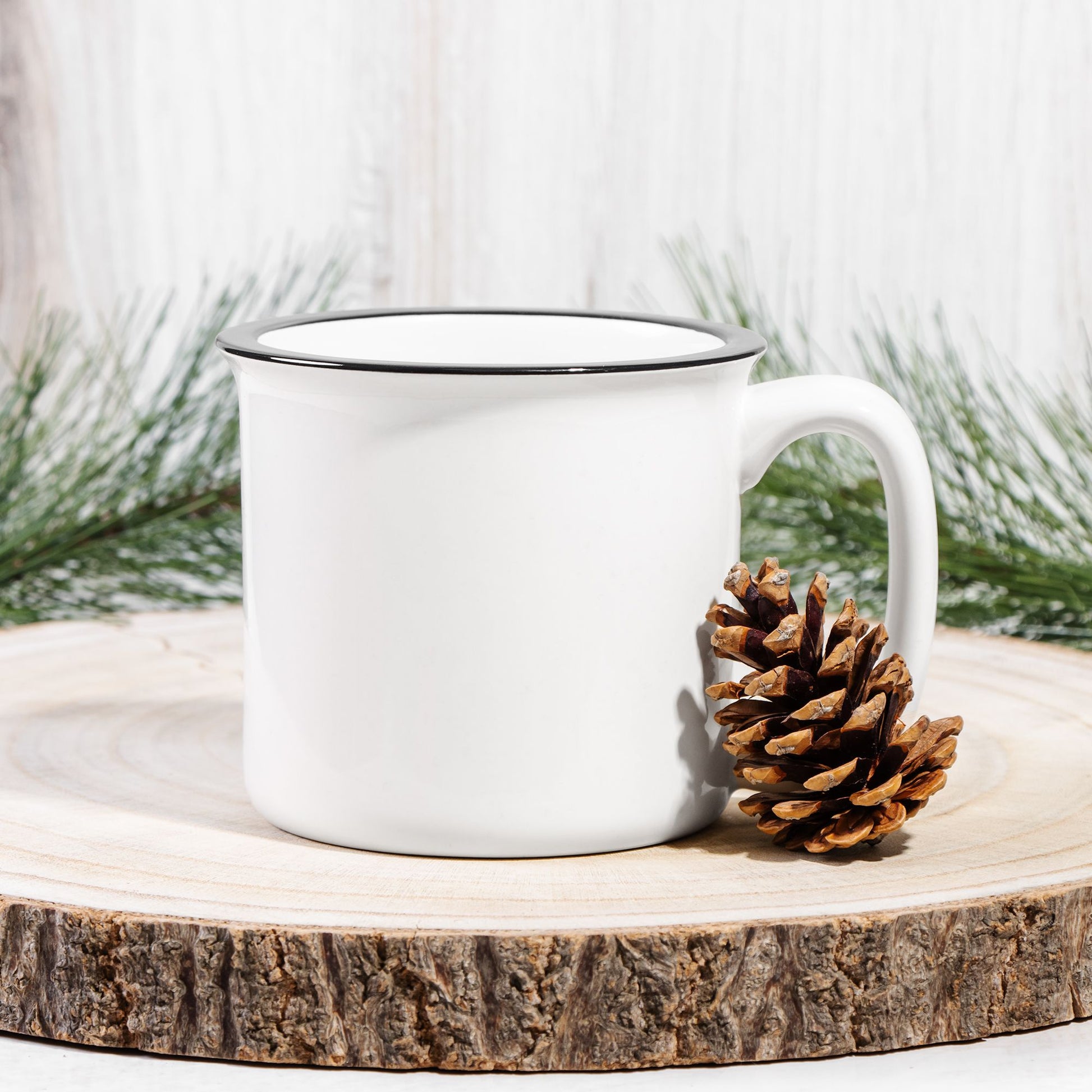 Ceramic Camp Mug White 13oz