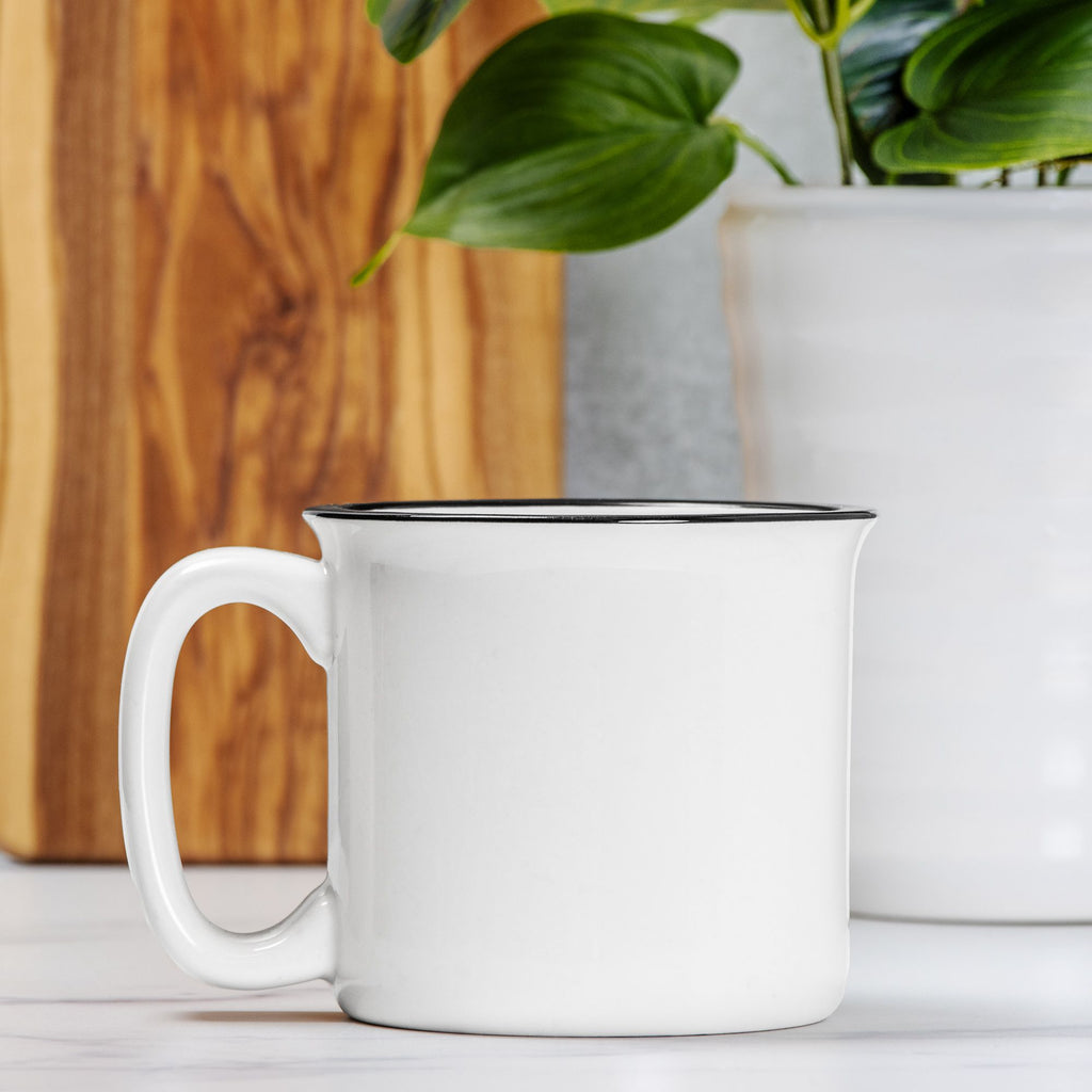 Ceramic Camp Mug White 13oz