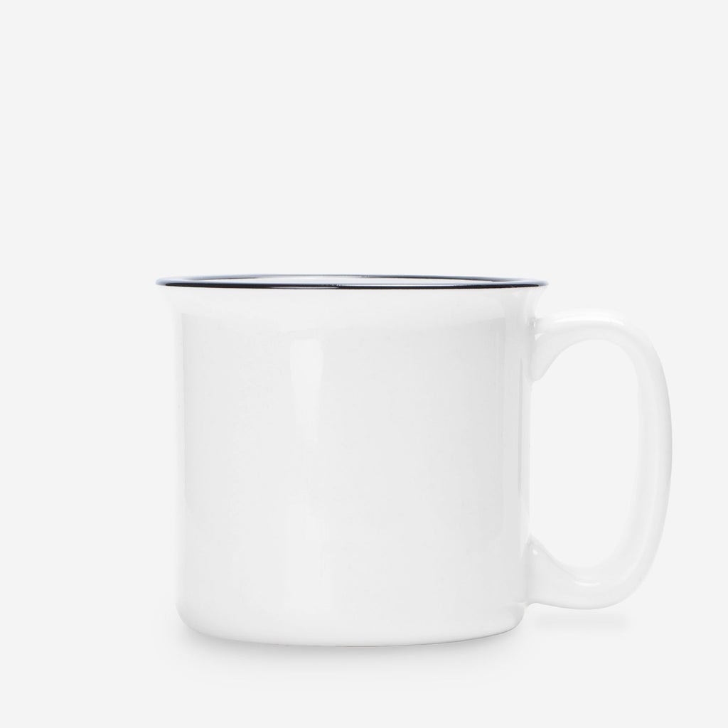 Ceramic Camp Mug White 13oz