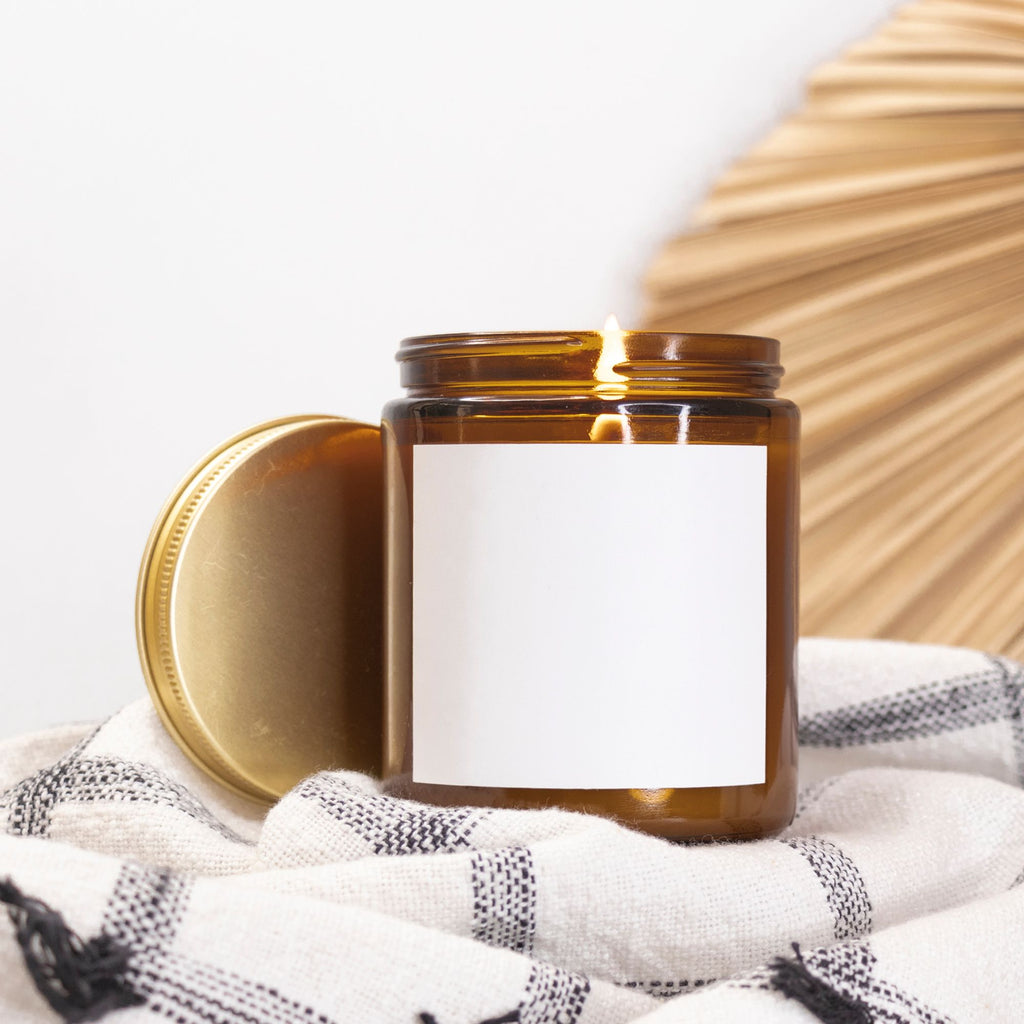 Candle Amber Jar 9oz